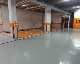 토형건설 지하주차장 에폭시 현장